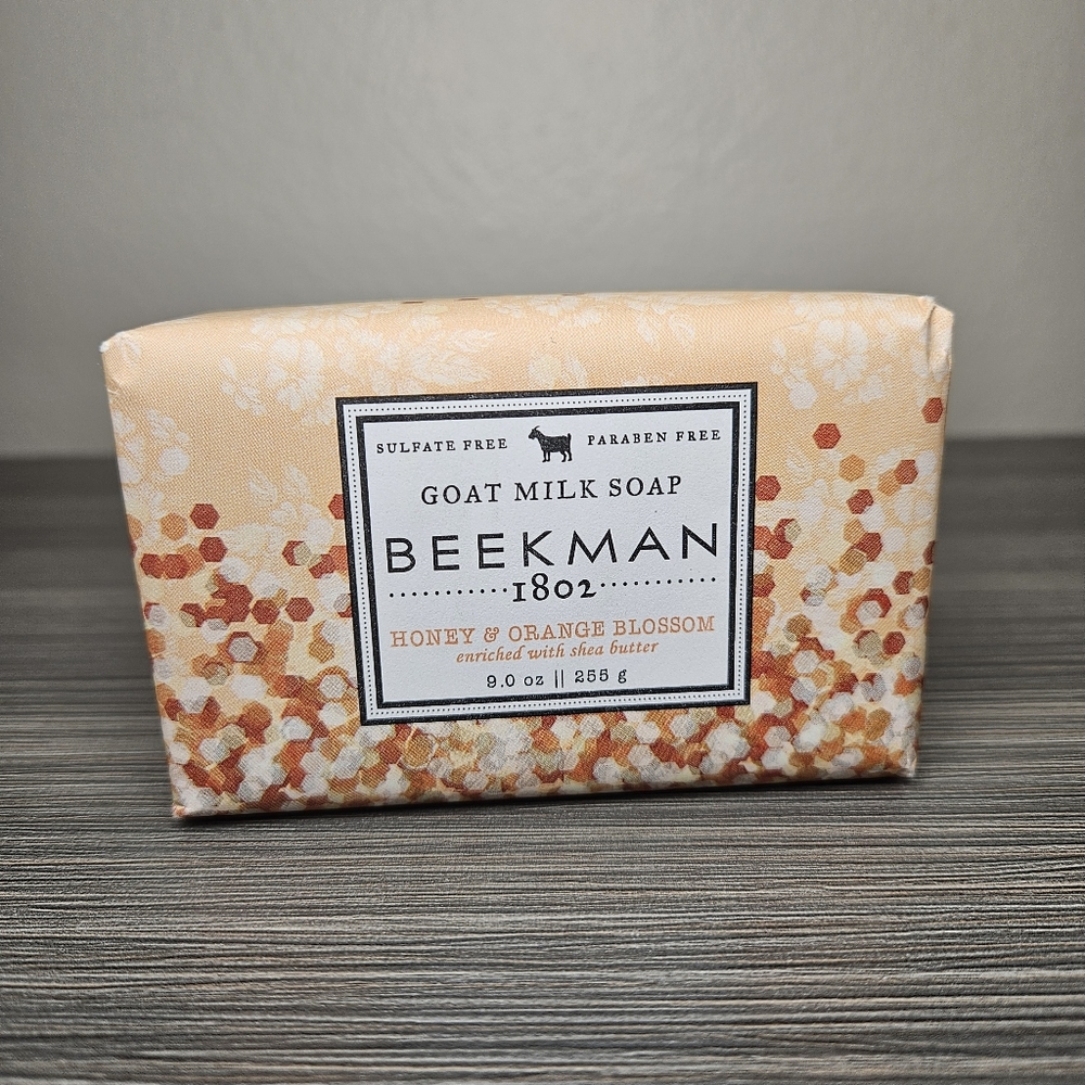 Beekman 1802 Honey & Orange Blossom Goat Milk Bar Soap 9oz New with Shea Butter